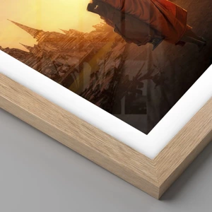 Poster in light oak frame - In Peace through Eternity - 70x100 cm