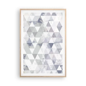 Poster in light oak frame - In the Rhythm of a Triangle - 61x91 cm