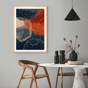 Poster in light oak frame - Lightness of Being - 50x70 cm