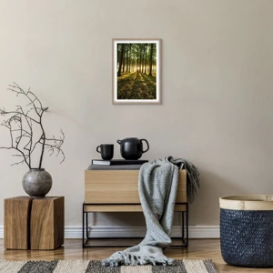 Poster in light oak frame - Photography of All Springs - 30x40 cm