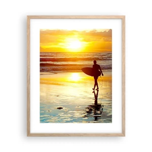 Poster in light oak frame - Return of a Warrior - 40x50 cm