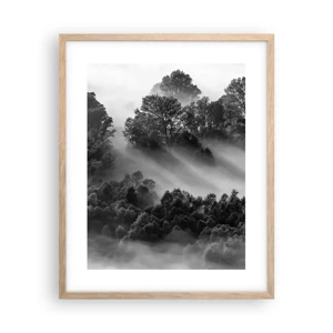 Poster in light oak frame - Rising from a Sleep - 40x50 cm