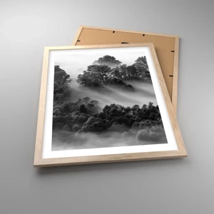 Poster in light oak frame - Rising from a Sleep - 40x50 cm