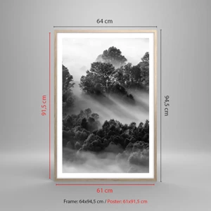 Poster in light oak frame - Rising from a Sleep - 61x91 cm