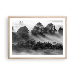 Poster in light oak frame - Rising from a Sleep - 70x50 cm