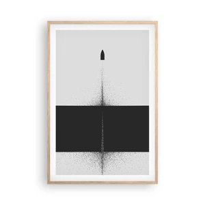 Poster in light oak frame - Straight to the Point - 61x91 cm