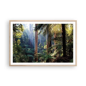 Poster in light oak frame - Tale of a Forest - 91x61 cm