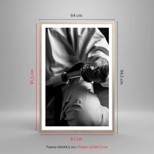 Poster in light oak frame - Warrior's Soul - 61x91 cm