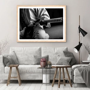 Poster in light oak frame - Warrior's Soul - 70x50 cm