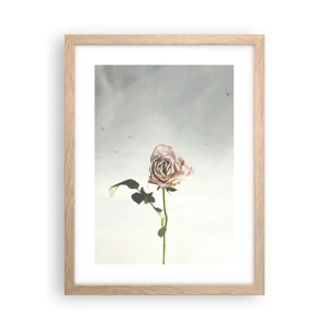 Poster in light oak frame - Welcoming of Spring - 30x40 cm