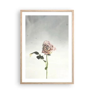 Poster in light oak frame - Welcoming of Spring - 50x70 cm