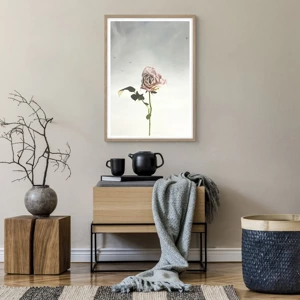 Poster in light oak frame - Welcoming of Spring - 50x70 cm