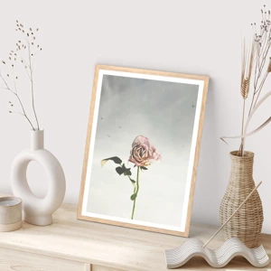 Poster in light oak frame - Welcoming of Spring - 50x70 cm