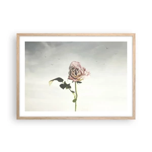 Poster in light oak frame - Welcoming of Spring - 70x50 cm