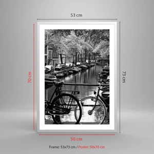 Poster in white frmae - A Very Dutch View - 50x70 cm