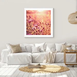 Poster in white frmae - Before Summer Goes - 40x40 cm