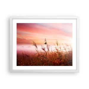 Poster in white frmae - Blowing in the Wind - 50x40 cm