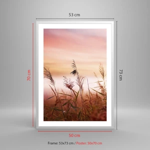 Poster in white frmae - Blowing in the Wind - 50x70 cm