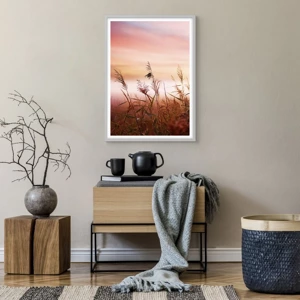 Poster in white frmae - Blowing in the Wind - 50x70 cm