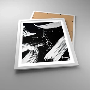 Poster in white frmae - Breaking the Darkness - 40x50 cm