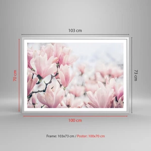 Poster in white frmae - Ideal of Subtlety - 100x70 cm