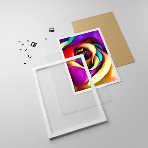 Poster in white frmae - It's Impossible - 50x70 cm