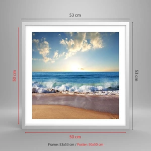 Poster in white frmae - Moving Still - 50x50 cm