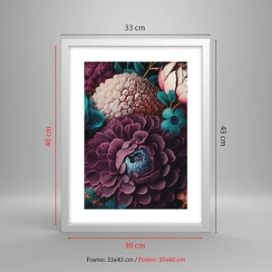 Poster in white frmae - Rich Nature - 30x40 cm