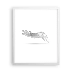 Poster in white frmae - Springy Palm - 40x50 cm