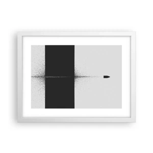 Poster in white frmae - Straight to the Point - 40x30 cm