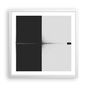 Poster in white frmae - Straight to the Point - 50x50 cm