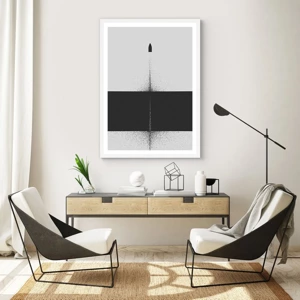 Poster in white frmae - Straight to the Point - 50x70 cm