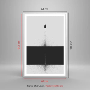 Poster in white frmae - Straight to the Point - 61x91 cm