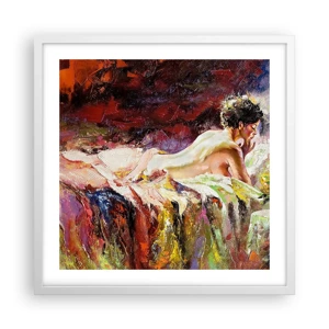 Poster in white frmae - Thoughtful Venus - 50x50 cm