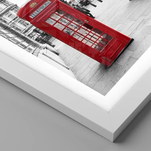 Poster in white frmae - Undoubtedly London - 30x40 cm