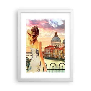 Poster in white frmae - Venice Adventure - 30x40 cm