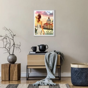 Poster in white frmae - Venice Adventure - 40x50 cm