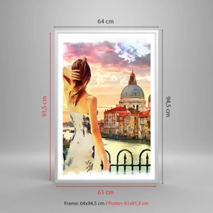 Poster in white frmae - Venice Adventure - 61x91 cm