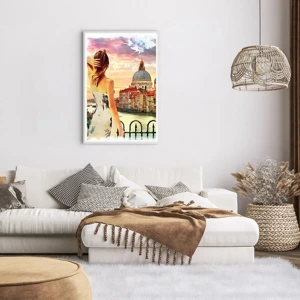 Poster in white frmae - Venice Adventure - 61x91 cm