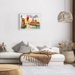 Poster in white frmae - Venice Adventure - 70x50 cm