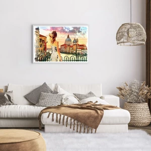 Poster in white frmae - Venice Adventure - 91x61 cm