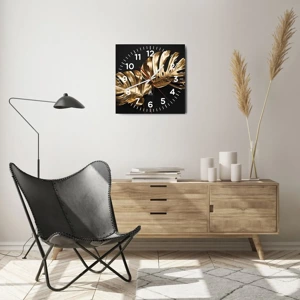 Wall clock - Clock on glass - Tresaures of Nature - 40x40 cm