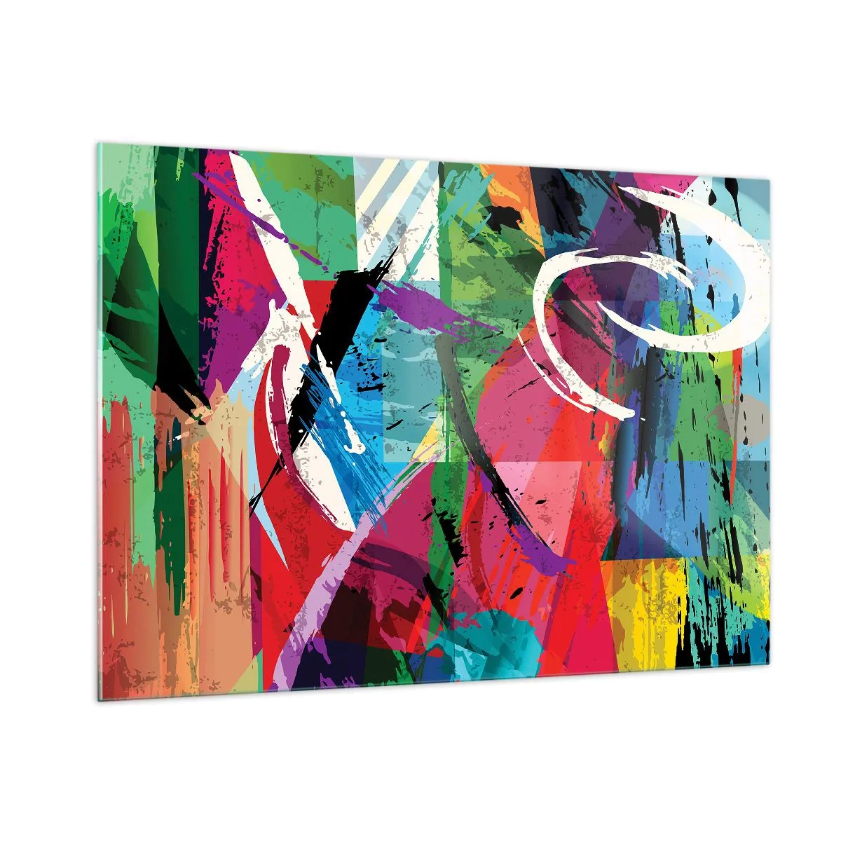 Glass picture - Fast, Vividly and Jamming - 100x70 cm