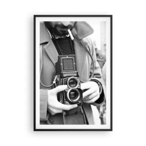 Poster in black frame - In Retro Style - 61x91 cm