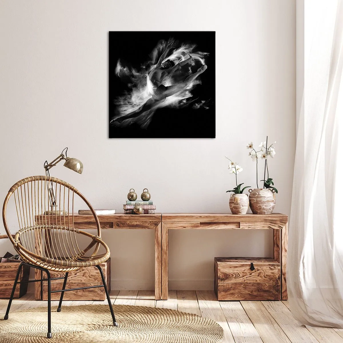 Canvas picture - Stopped i in Flight - 50x50 cm