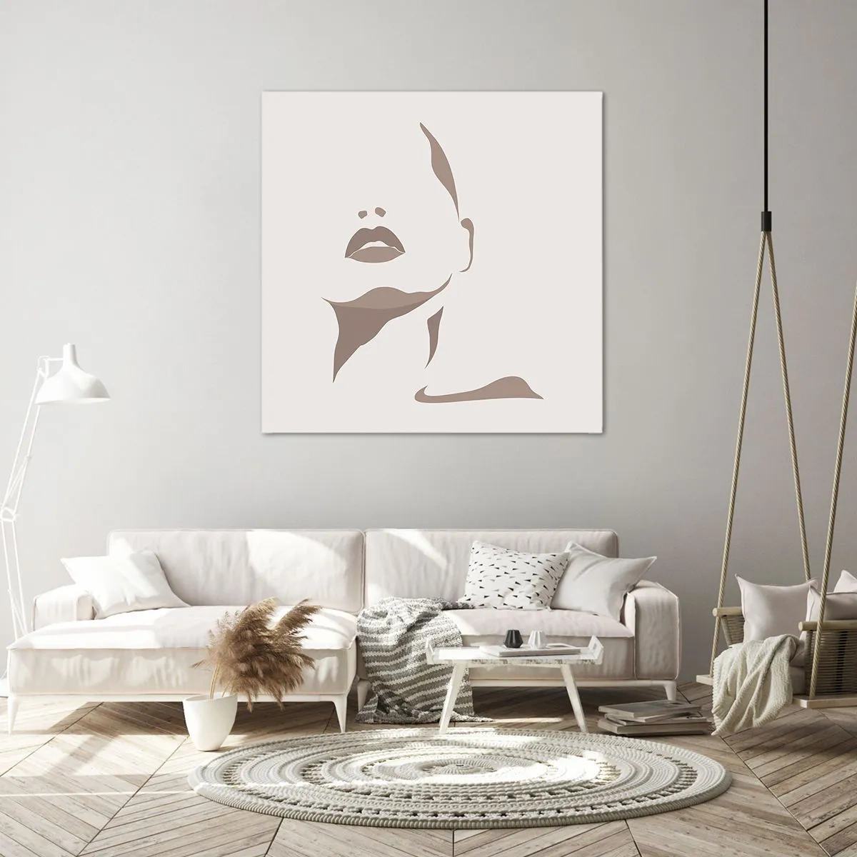 Canvas picture - Created with Light and Shadow - 60x60 cm