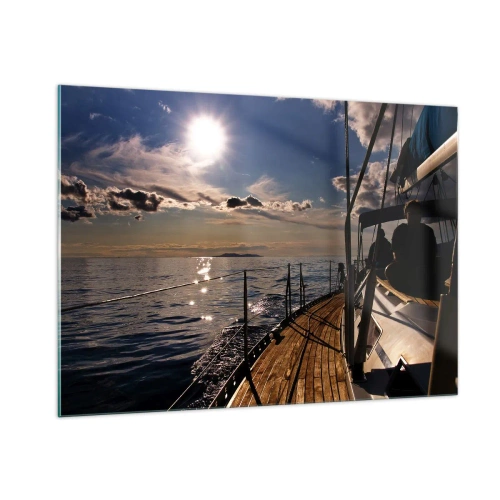 Glass picture - Under the Sails towards the Sun - 100x70 cm
