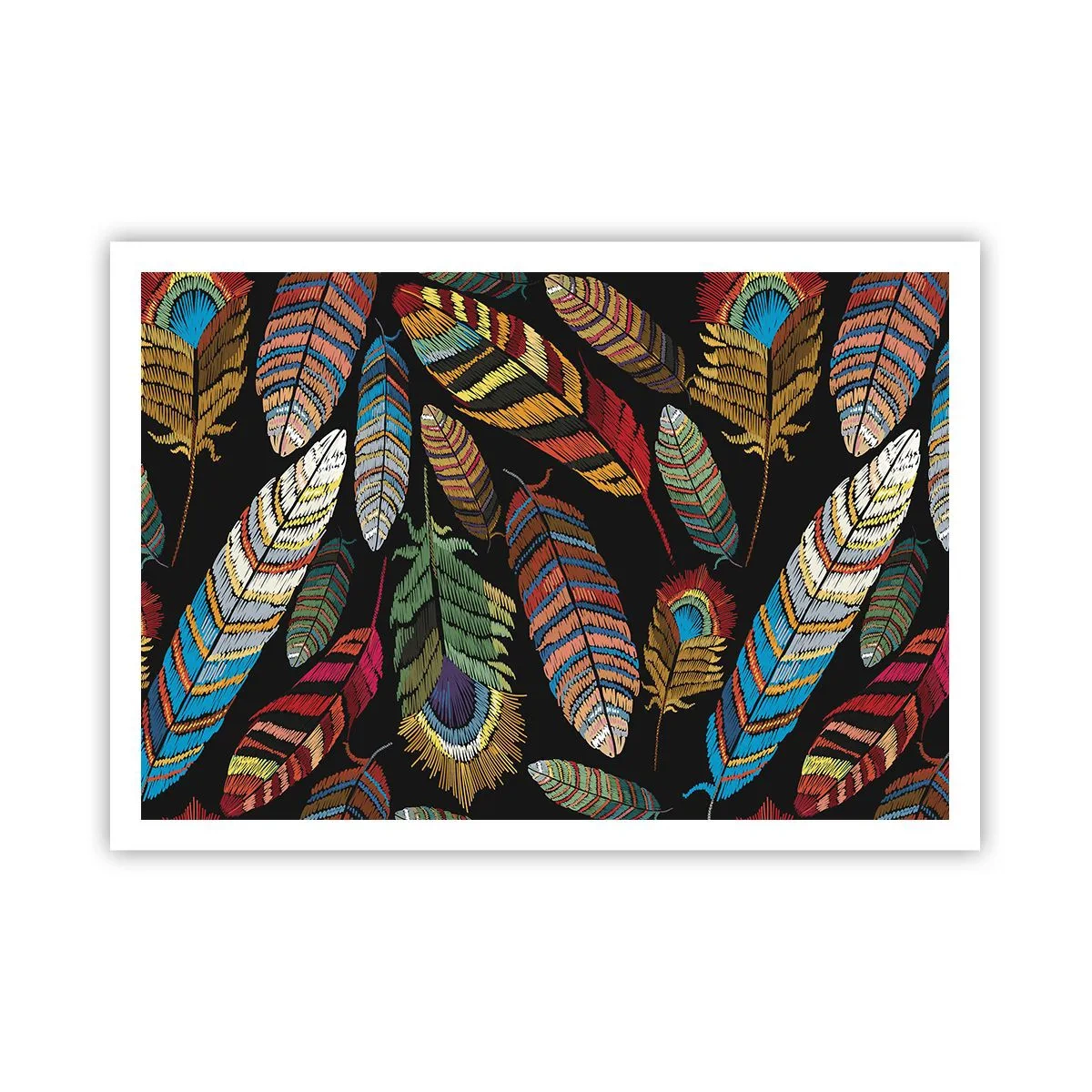 Poster - Bird Carnival - 100x70 cm