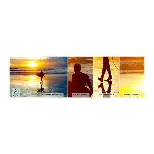 Photo Wallpaper Sample Self-Adhesive Deluxe Sticker - Return of a Warrior - Sport, Surfing, Indonesia - 100x30 cm