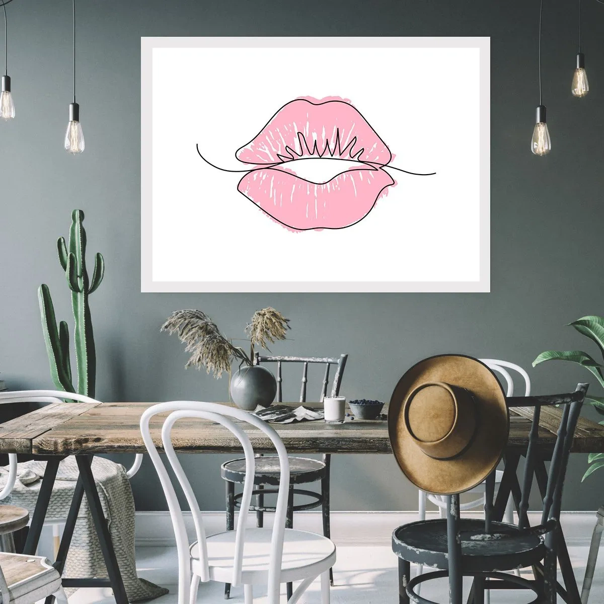 Poster - Ready for a Kiss? - 50x40 cm
